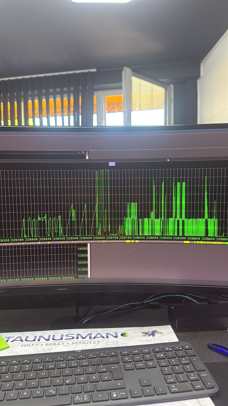 WinOLS-Software zur Bearbeitung von Steuergeräte-Software am Monitor